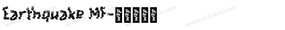 Earthquake MF字体转换